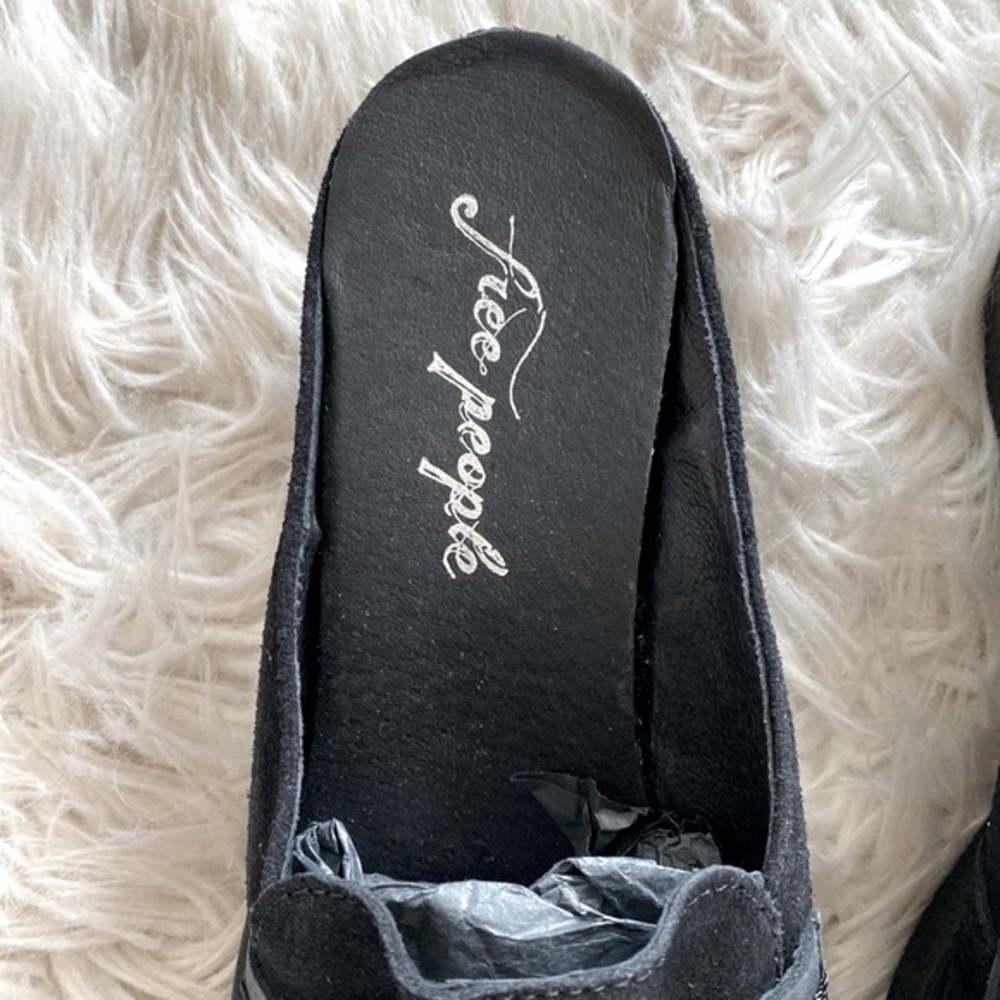 Free People Leighton Loafer Mules in Black - Picture 11 of 16